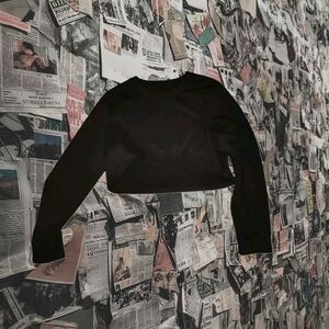 Black Women's Crop Top